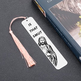 Funny Bookmarks for Women is That Smuut Jesus Bookmark Gag Gifts for Book Lovers Readers Bookmark Gift for Woman Reading Birthday Gift for Bookish Christian Book Marker Christmas Gift for Coworker