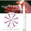 YOROXRG 200 pcs Church Candles with Drip Protectors for Devotional