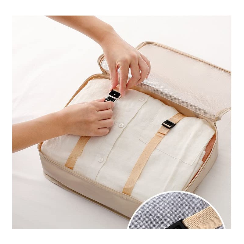 Travel Pouch, Set of 7, Packing Pouch, Arrangement Case Luggage