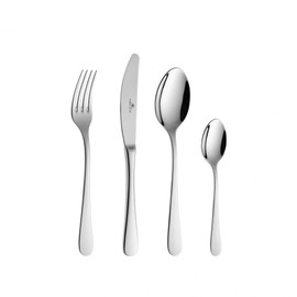 Gerlach G01-0034P-ZEST-24PU-S1S1-01 Flatware Serving Set with 24 Pieces Flow Box and shine-G01-0034P-ZEST-24PU-S1S1-01, Stainless Steel