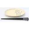 Seto Ware Black Cat 小判 Plate (Medium) Orange