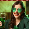 SUNBSR Rimless Heart Sunglasses for Women Fashion Cute Green Heart
