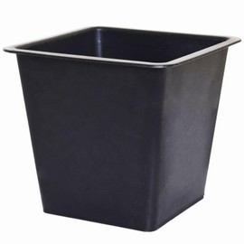 VIVANNO Premium Plastic Flower Pot Insert 19 x 21 x 21 cm, Waterproof and Weatherproof, for Indoor and Outdoor Use, Black