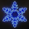 Novelty Lights 36" Deluxe Christmas Snowflake Bi-Color LED Rope Light