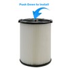 ECOMAID 2 Pack VF4000 Filter for Ridgid Vac Wet Dry