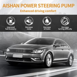 AISHAN Power Steering Pump with Pulley Compatible with Chevy Impala Monte Carlo V6 3.5L 2006-2011 Replace ‎20-69989, PSP1186, SP16439, AA12069989F, 88964571, 15267585, 88964358, 55-63139