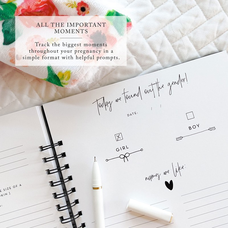 Pregnancy Journal: Welcoming Our Little One, A simple black and