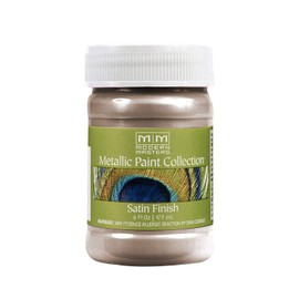 6 oz Modern Masters ME221 Warm Silver Metallic Paint Collection, Satin Water-Based Decorative Metallic Paint