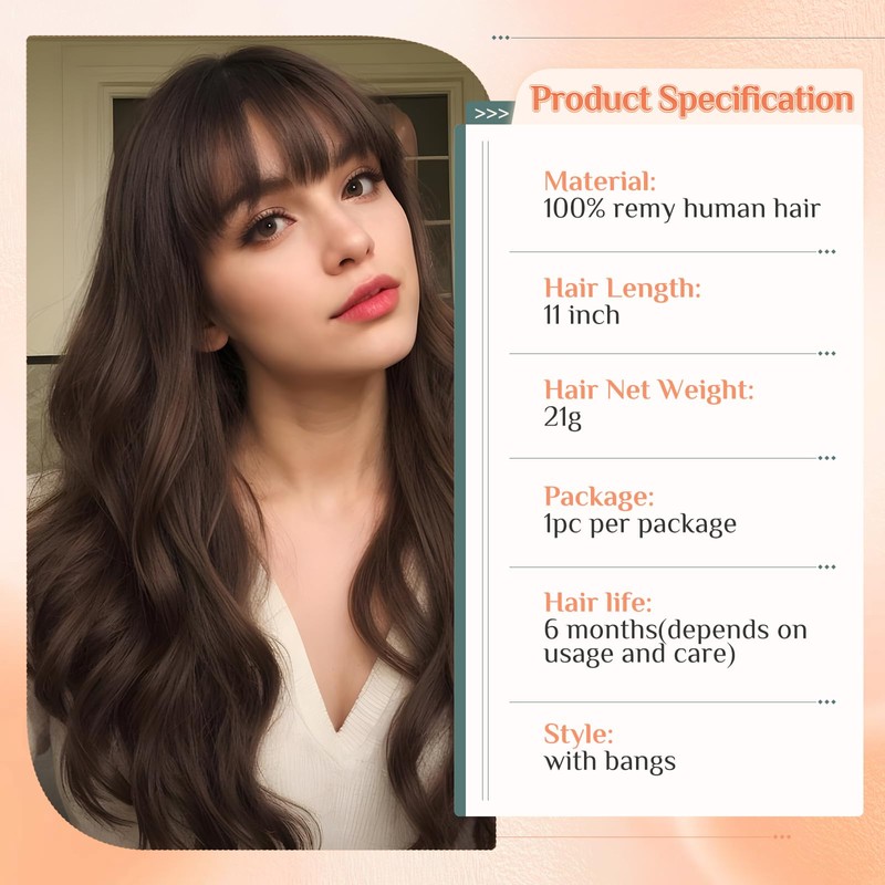 Benehair Real Hair Topper for Women, 100% Real Hair Clip-In