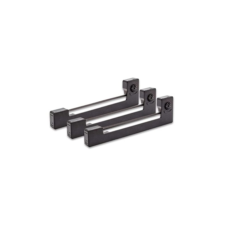 vhbw 3 x Ink Ribbon Label Tape Compatible with Brandt