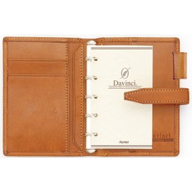 Raymay Fujii DPM3034C Personal Notebook, Da Vinci Roma Classic Mini 5, Brown