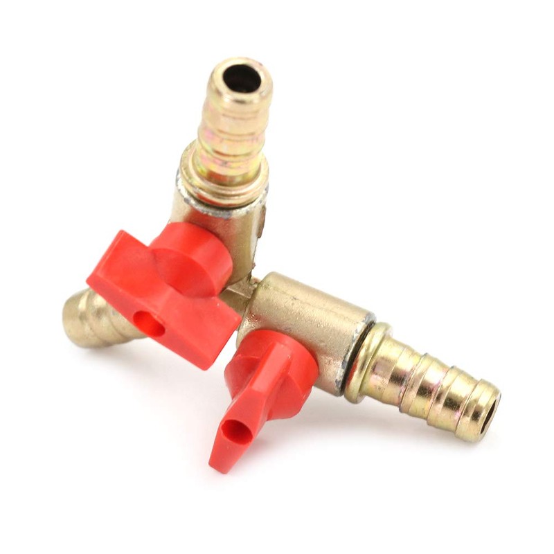 SEIWEI Y Splitter, 3 Way Connector with Shut-off Valves for