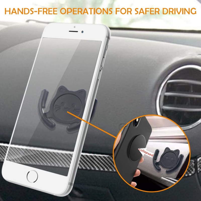 HOMEFOX Multi-Surface Holder Car Mount 3 Pack Compatible for Popsocket