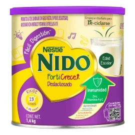 Leche En Polvo Nido Forticrece Deslactosado En Lata De 1.6kg