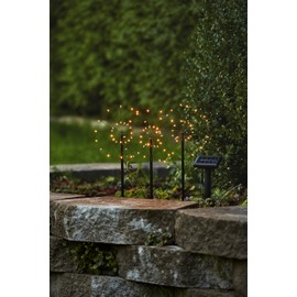 Star Firework Solar Pole Black 100 x 40 cm