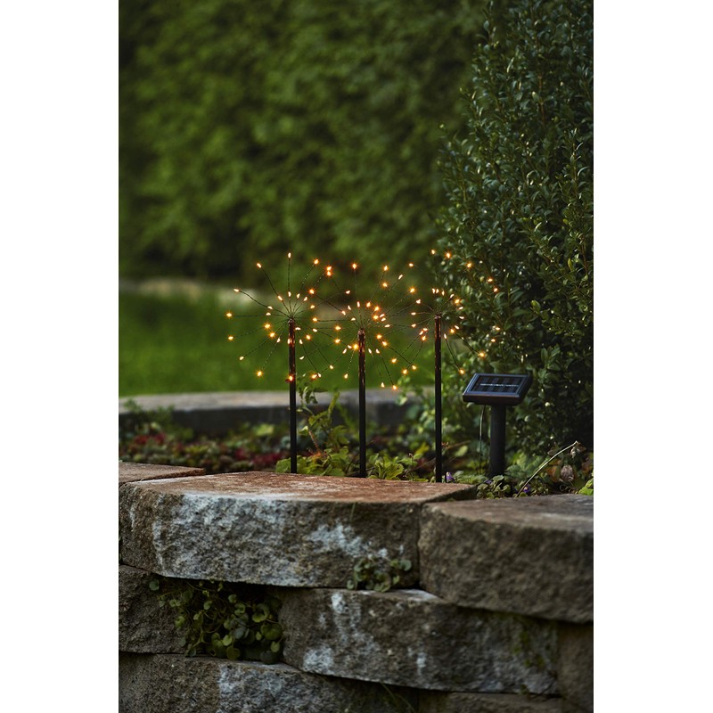 Star Firework Solar Pole Black 100 x 40 cm