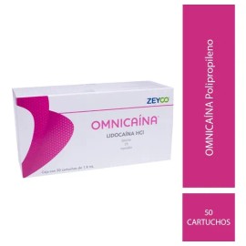 Anestésico Inyectable Lidocaína 2% Omnicaína Zeyco Polipro