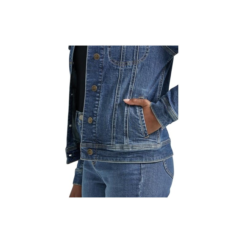 Lee Womens Legendary Rider Denim Jacket Standout Small