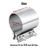 EVIL ENERGY 3.5 Inch Exhaust Clamp,3 1/2" Butt Joint Band