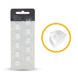 Hearing360 MiniFit Bass Double Vent Dome Hearing Aid Domes Compatible with Oticon Device (10mm)