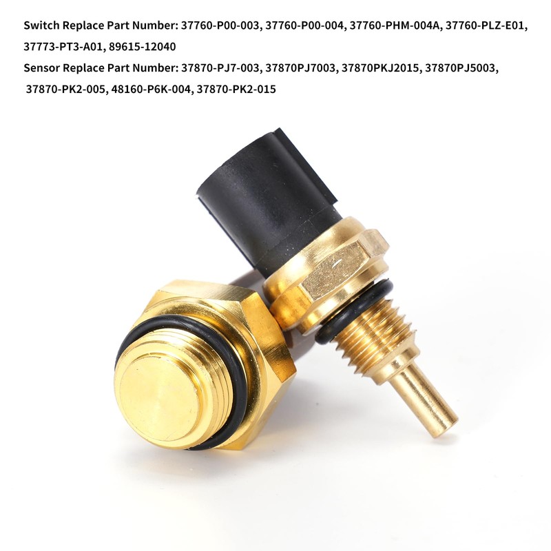 Rldym Engine Coolant Temperature Sensor Temp Sender Kit 37870-PJ7-003 37760-P00-003