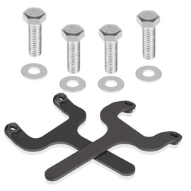Rear Bar Pin Flag Nut Kits for Jeep - Fix Rear Upper Shock Mount, Suitable for 1984-2001 Cherokee XJ-1082 4WD 2WD (Black, 2-Set)