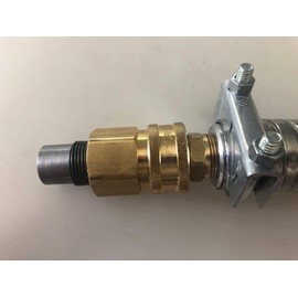 GenExhaust Universal Generator 1-1/2" quick disconnect steel tubing exhaust extension 2 foot length