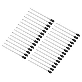 PATIKIL 0.6mm Pen Ink Refills, 30 Pcs Ballpoint Refill Medium Point Metal Compatible Replaceable Replacement for Pen Writing Office, Black