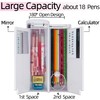 Lockable Pencil Case with Calculator, Standing Cylinder Shape, Multifunctional Password