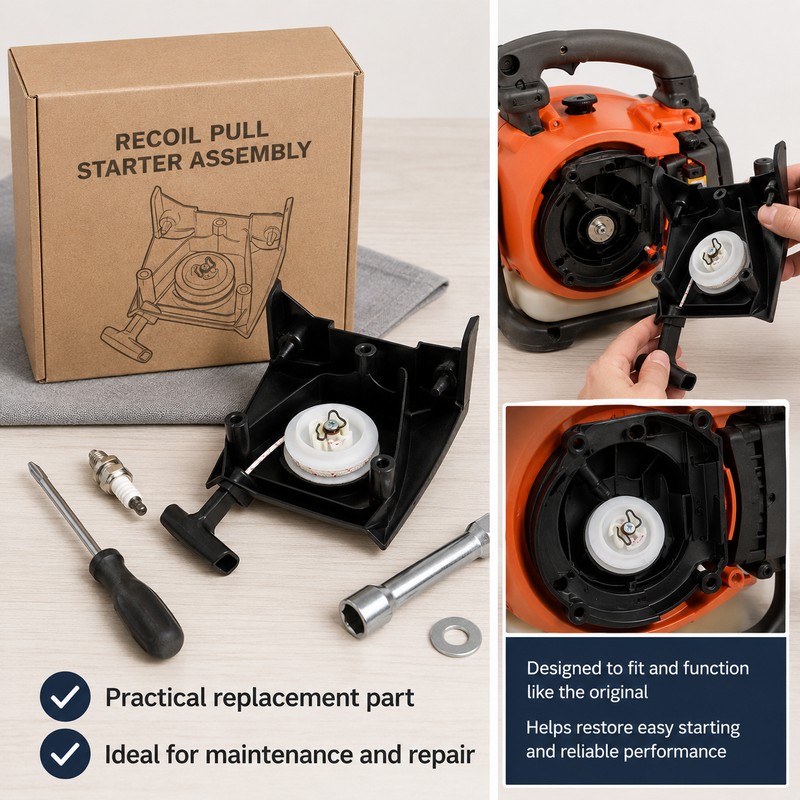 Recoil Pull Starter Assembly for Leaf Blowers – Compatible Replacement