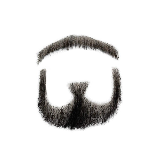 Dreambeauty Moustache Beard Handmade Real Human Hair Wig Men Men Real Beard Beard 100% Human Hair Wig Hair Handmade Real Cosplay Dance Beard (06)