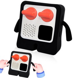 Chanvoo Yoto Mini Anti-Slip Silicone Cover with Lanyard (Black) – Protective Sleeve Case Compatible with Yoto Mini Player 2024 Edition – Kids Audio Music Player Accessory