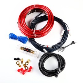 4 Gauge Power Amplifier/amp Kit 1200 Watt Complete Install Wiring Kit Car