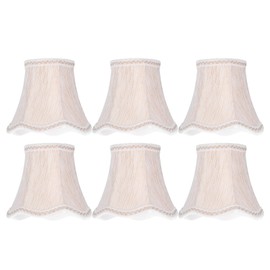 6Pcs European Style Lampshade Cloth Lamp Shade Chandelier Wall Light Cloth Cover for Lighting