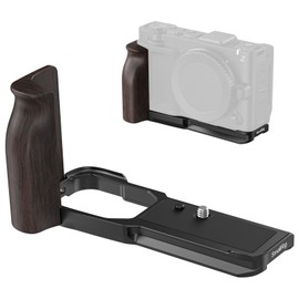 SMALLRIG L字型ハンドル Nikon ZR用 人間工学に基づいた木製グリップ付き 1/4インチ&3/8インチのネジ穴付き Arca用QRプレート 三脚にクイックスイッチ付き DJI RS 2/3 Pro / 4 Pro/RSC 2 ジンバル用 - 5906