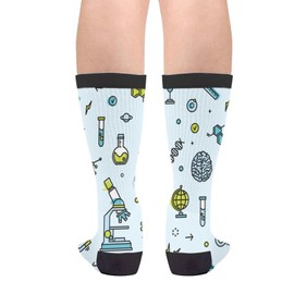 Scientific Laboratory Unisex Novelty Crew Socks Casual Funny Crazy Dress Socks Gift
