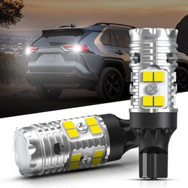 LASFIT 921 LED Reverse Backup Light Bulbs Fit for 2006-2025 Toyota RAV4, 6000K Cool White Super Bright OEM 912 W16W Replacement, 2 pcs