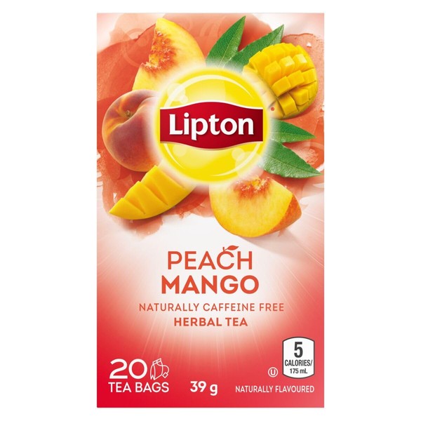 Lipton Peach & Mango Pyramid - Bolsas de té (20 unidades)