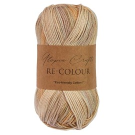 Utopia Crafts Re-Colour Knitting & Crochet Yarn 100g (Sunset Beige)