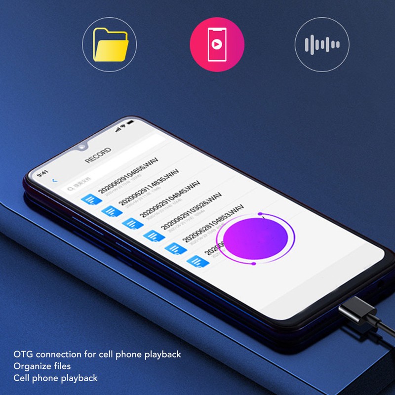 Mini Video Recorder Sound Video Sync AI Intelligent HD Noise