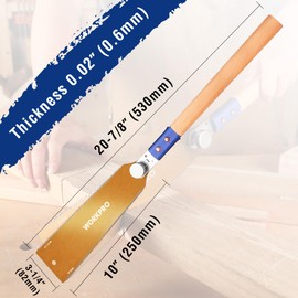 WORKPRO 10 Inch Japanese Pull Saw, Double-Edged Hand Saw for Wood Cutting with 7-10&18 TPI, SK5 Flexible Blade, Non-Slip Beech Handle for Woodworking