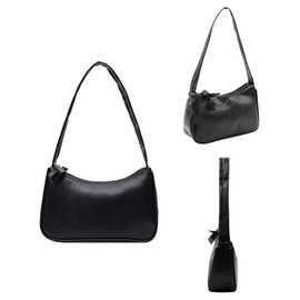 Suillty Women Vintage Underarm Shoulder Bag PU Leather Small Tote Wallet Handbag Clutch Purse