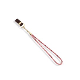[KOBE STICKS] [Traditional Crafts Iga Kumihimo] Cane Strap, Stylish, Cute, Wand String, Braid, 100% Silk Kobe Stick (B, Very Light Lavender/6.3 inches (16 cm), Rubber Brown)