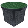 StormDrain FSD-3017 20-in. Large Round Catch Basin with Green Grate