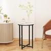 Hooseng Round End Table Set of 2 Small Side Table
