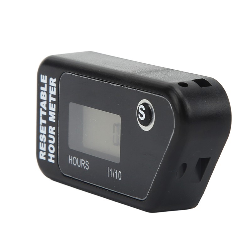 Motorcycle Digital Tach Hour Meter LCD Display Timer IP68 Waterproof