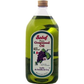 Sadaf Pure Grapeseed Oil - Grape Seed Oil for Cooking & Baking - Healthy Cooking Oil - High Smoking Point - Italian Cuisine - Kosher & Natural - 2L Bottle