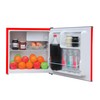 ARCTIC CHEF RFR160-Red Red mini Fridge with Silver Trim-1.6 Cubic