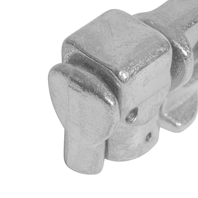 OldBones L-Track Double Stud Tie Down Fitting with Ellipses-Ring, L