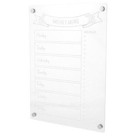 Operitacx Magnetic Dry Erase Planning Board Menu Organizer for Refrigerator Reusable Weekly Planner Smooth Writing for Family Reminders and Lists